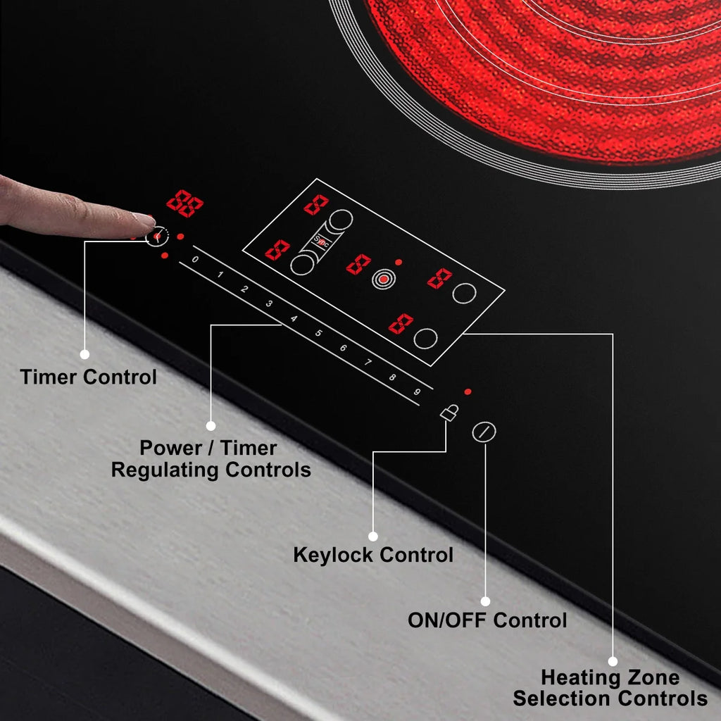 36in 5 Elements Black Radiant Electric Cooktop Z90859