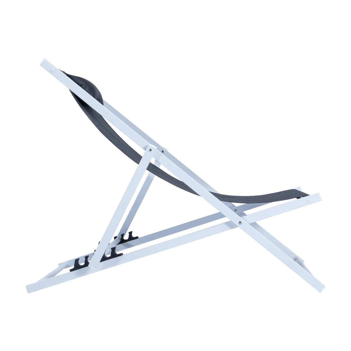 Outdoor Sling Lounge Chair With Headrest L2612