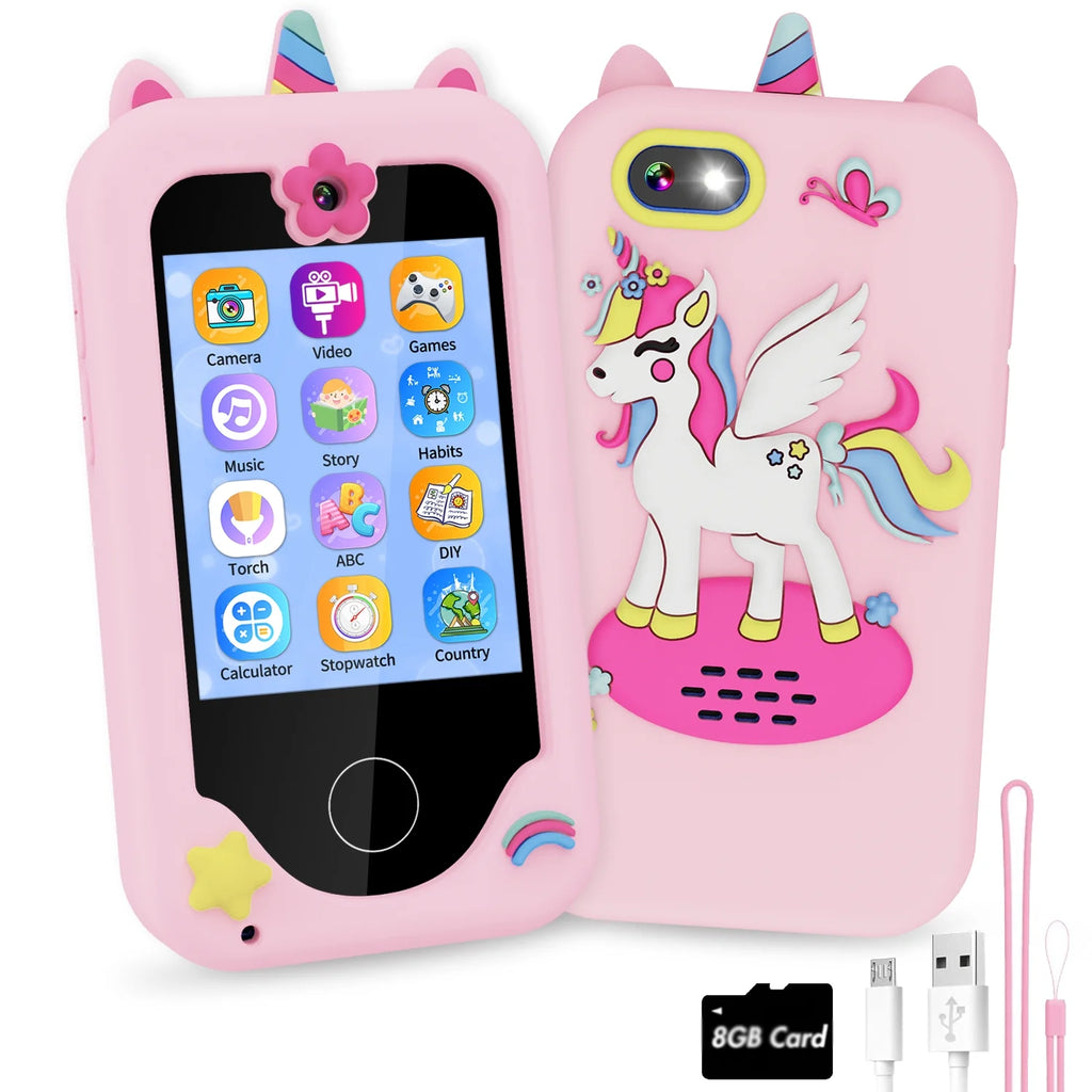 Kids Smart Phone Toy with MP3 Dual Camera 8G SD Card P547026