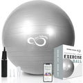 Extra Thick Exercise Ball Chair 55cm Blue Q27569