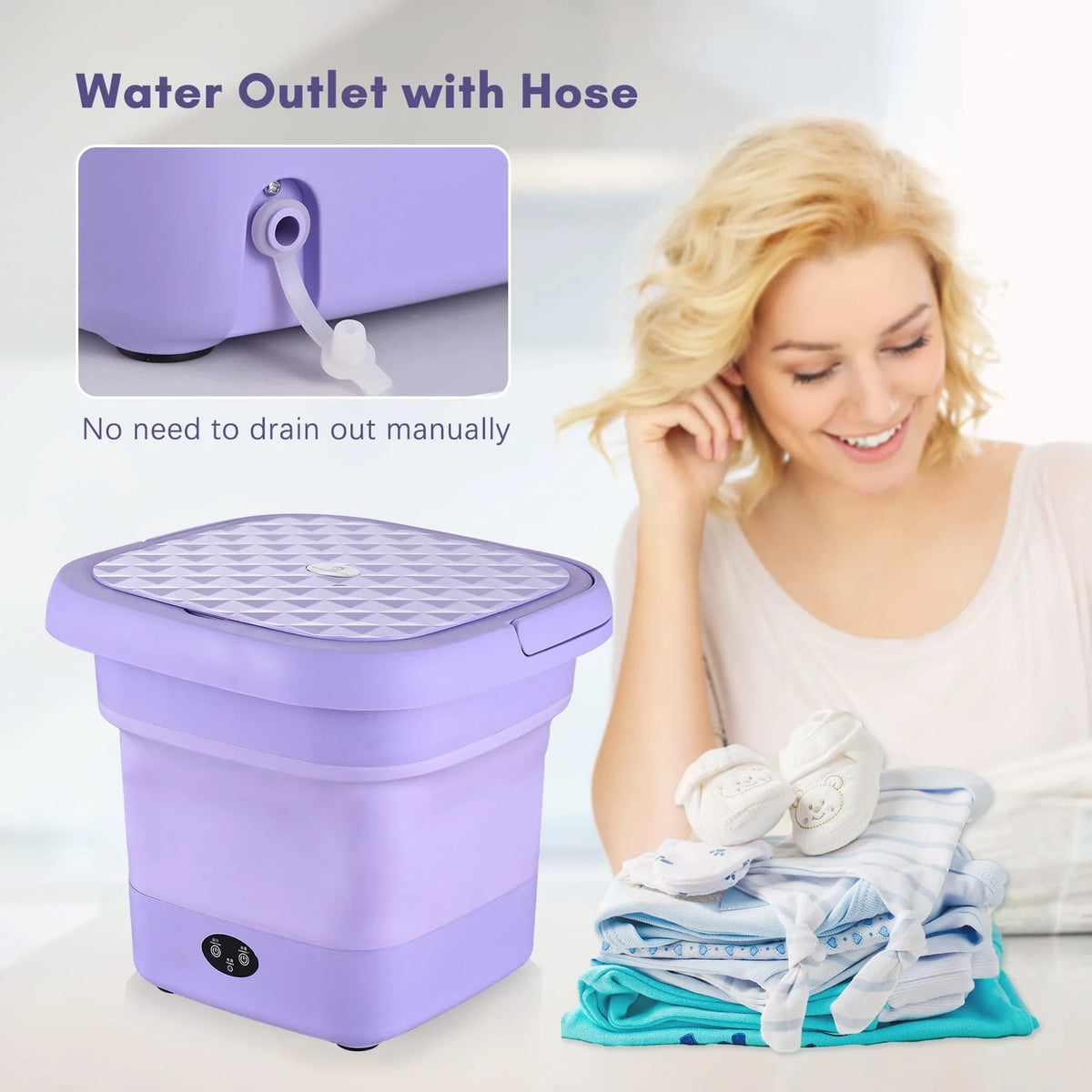 Portable Laundry Washer Bucket O1535