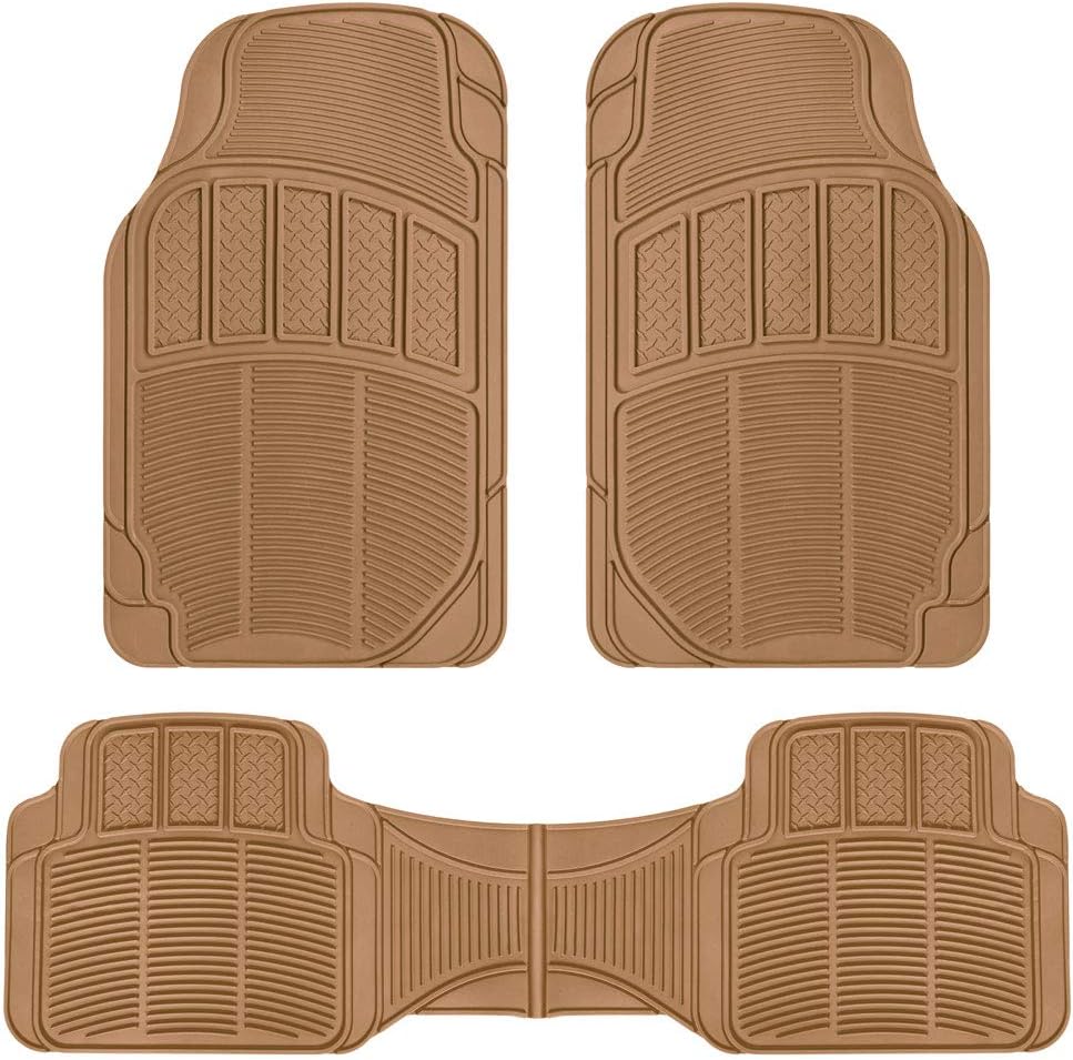 4pc Rubber Car Floor Mats with Trunk Cargo Liner B8022