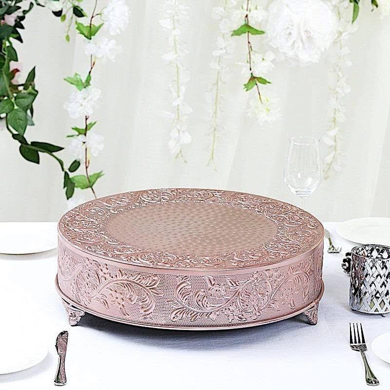 Rose Gold Round Cake Stand Z5261