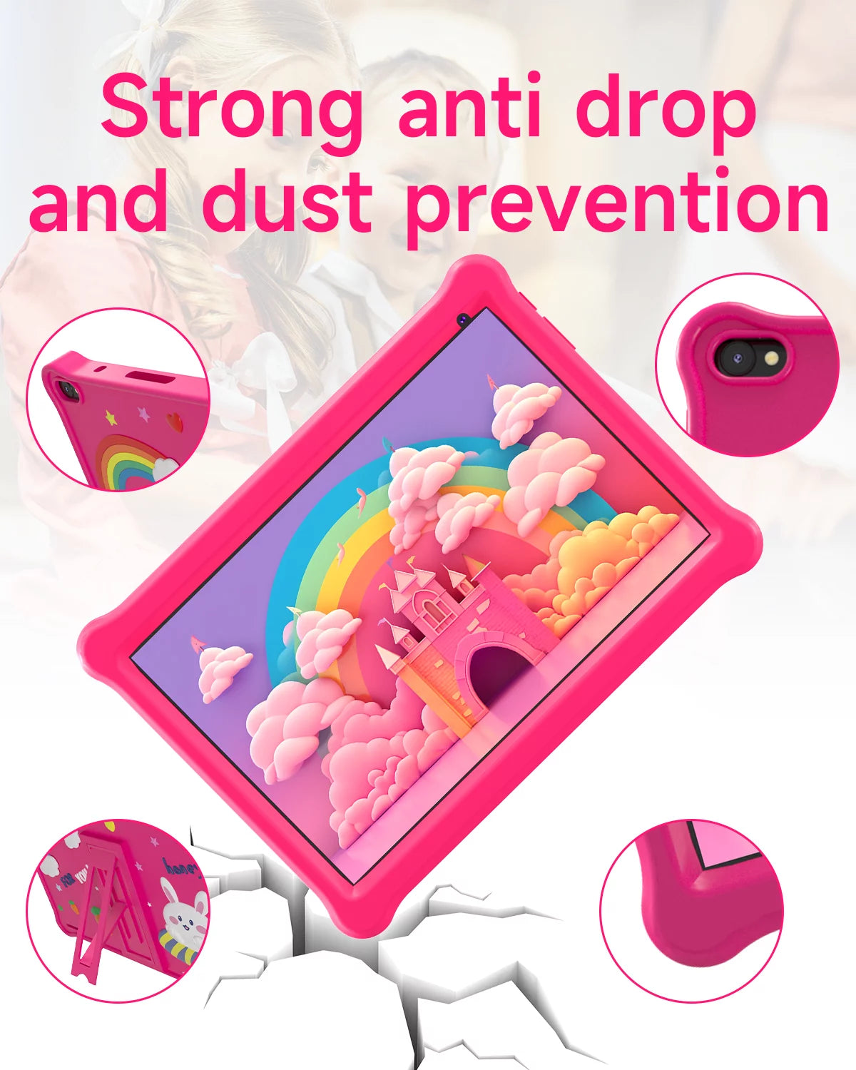 Android 12 Kids Tablet 10 inch 32GB ROM with Shockproof Case N467861