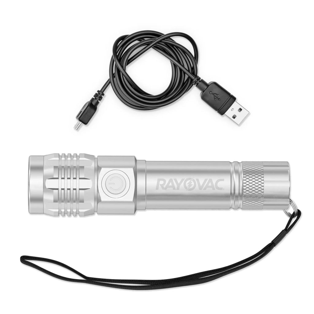 Metal Rechargeable LED Flashlight 300 Lumens W77186