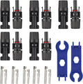20 Pairs Male Female Solar Panel Connectors Kit with Tools, IP67 Waterproof, 30A 1000V DC L23906