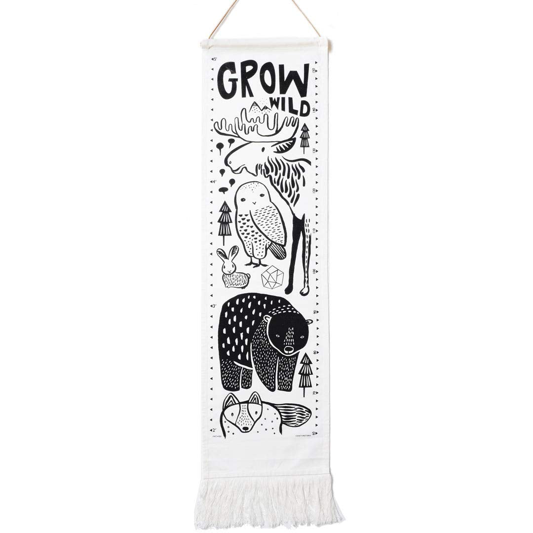 Ocean Canvas Growth Chart - Wall Hanging Height Chart for Kids - (44x13 Inches) Pack of 2 Z6451