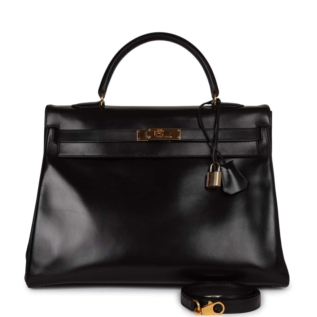 Black Leather Handbag K4535