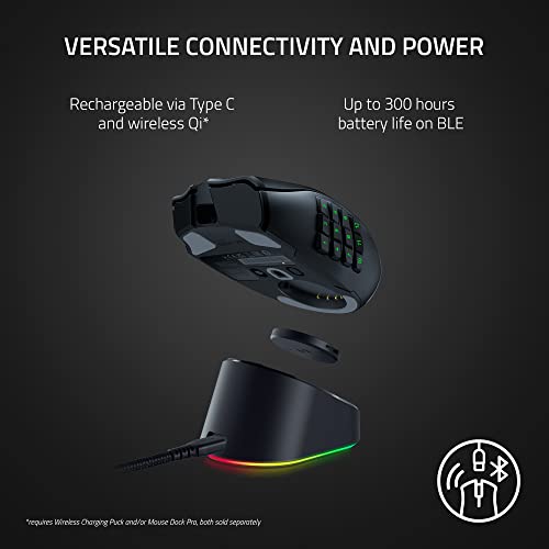 19 Programmable Buttons Wireless MMO Gaming Mouse N521387