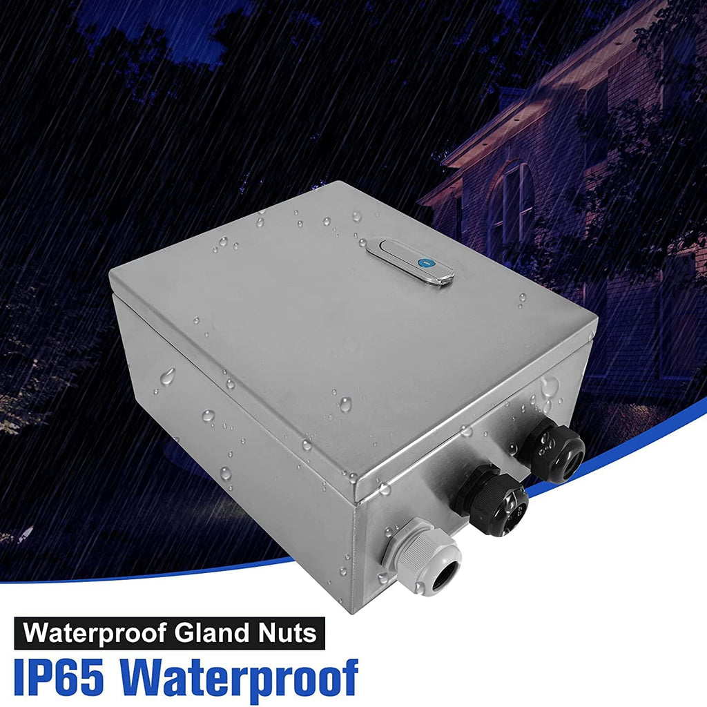 201 Stainless Steel IP65 Waterproof Junction Box with Lock N7945