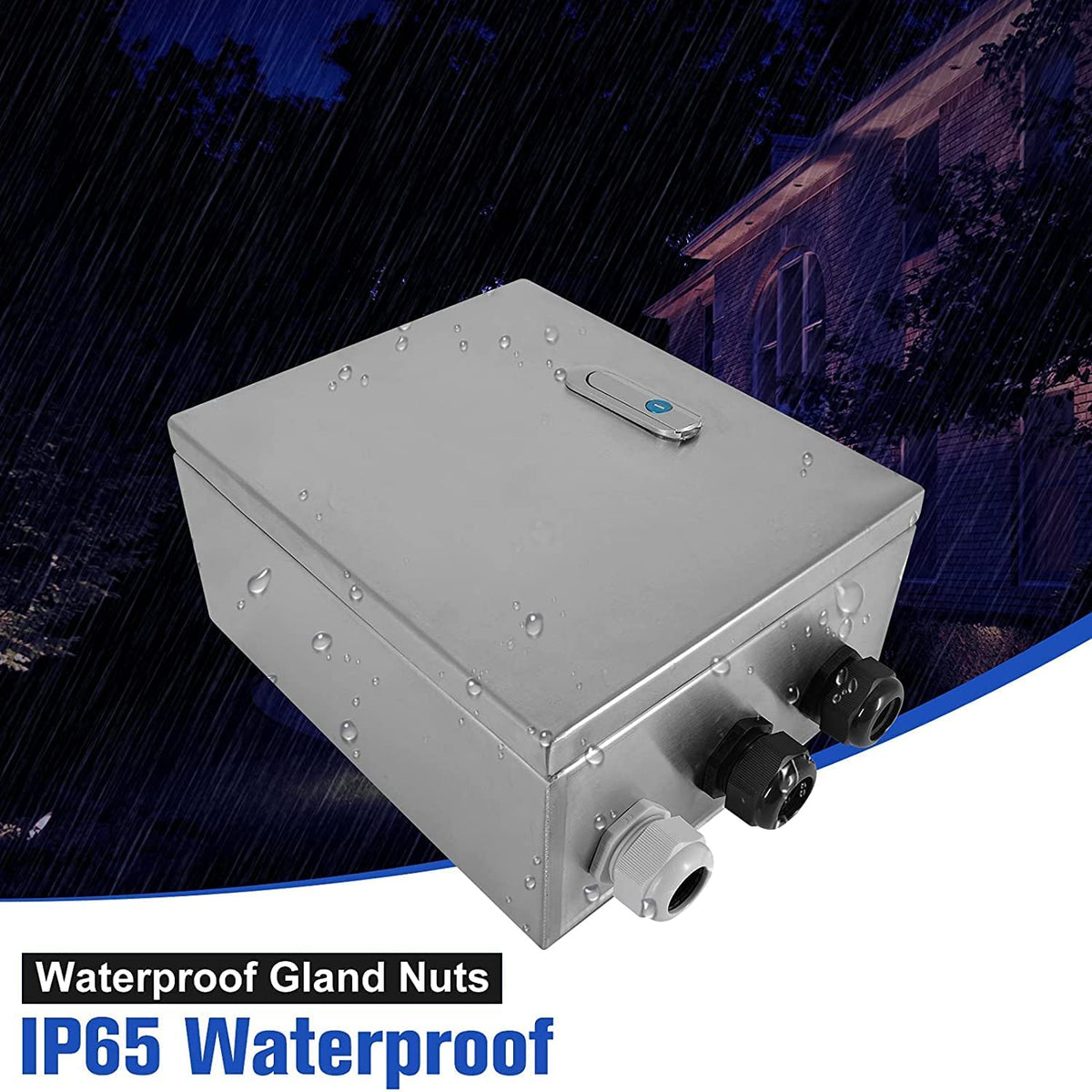 201 Stainless Steel IP65 Waterproof Junction Box with Lock N7945