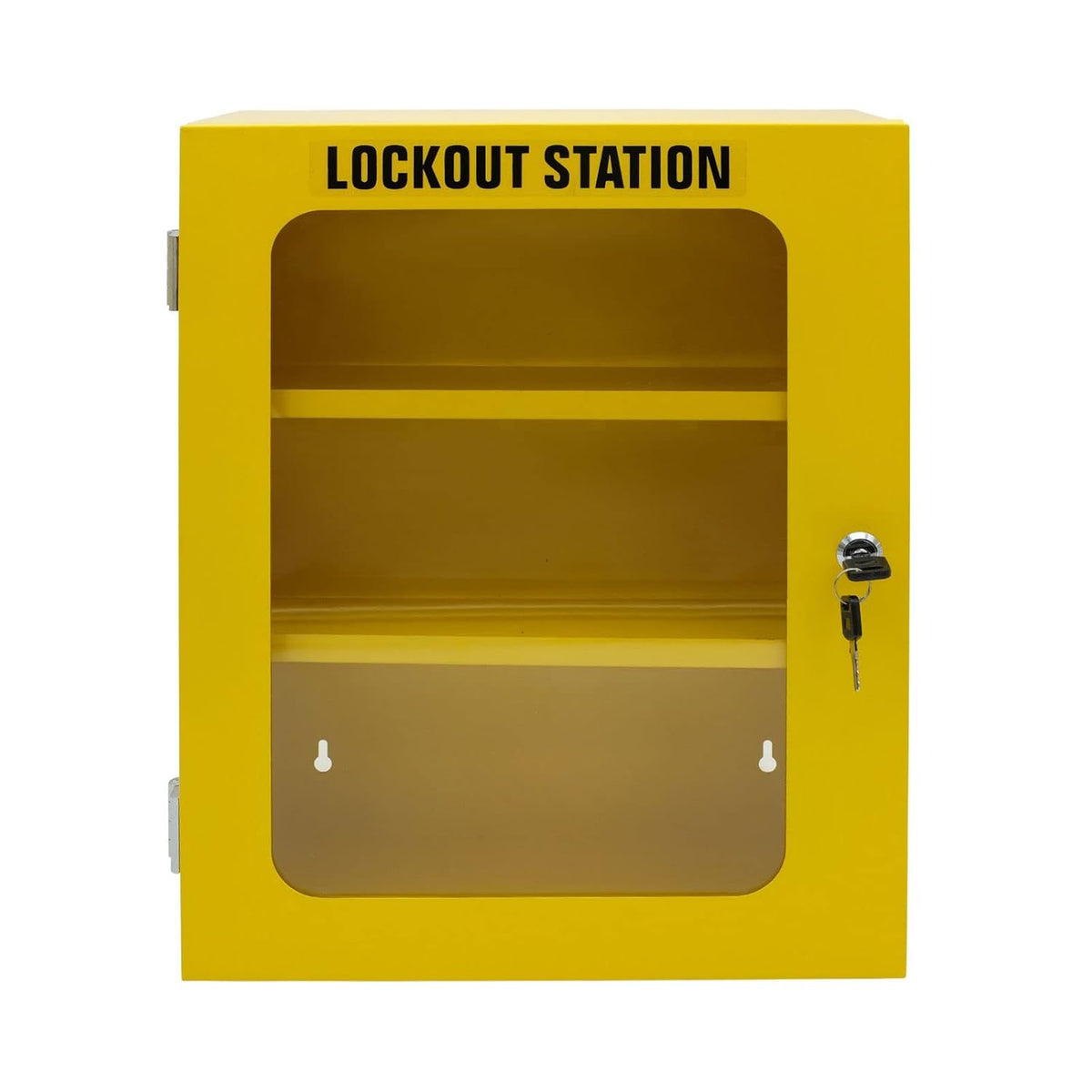 Lockout Tagout Storage Cabinet, 69 Piece Wall-Mountable Station Y318