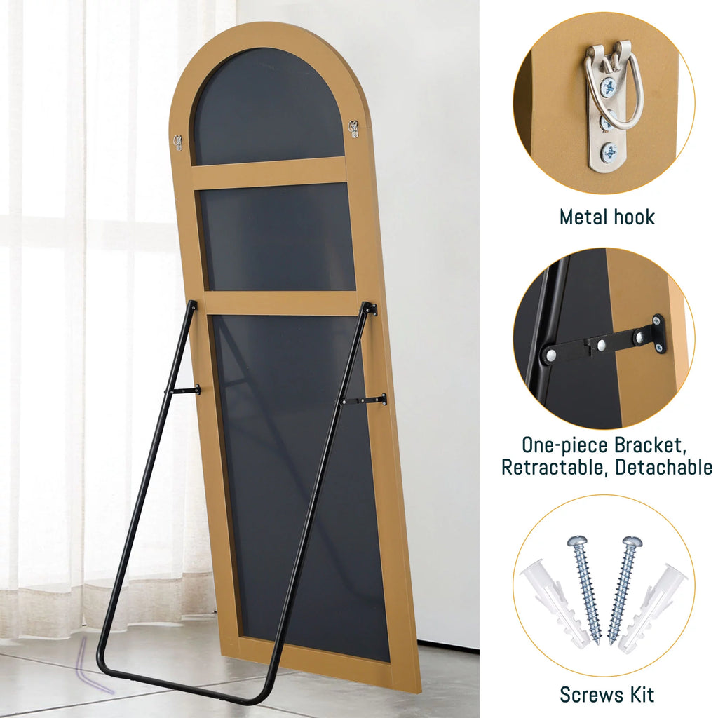 Gold Modern Floor Mirror H580946