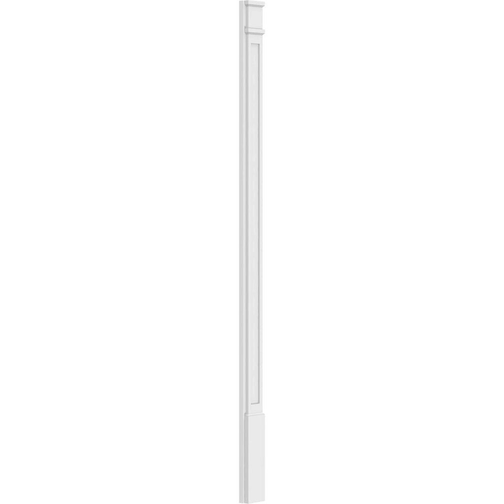 Flat Panel PVC Pilaster with Decorative Capital & Base (Pair) T907205