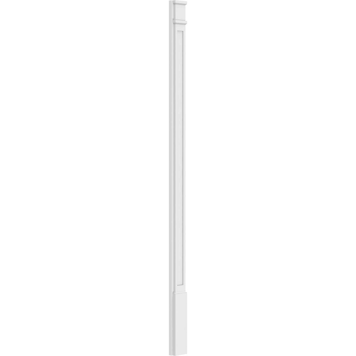 Flat Panel PVC Pilaster with Decorative Capital & Base (Pair) T907205