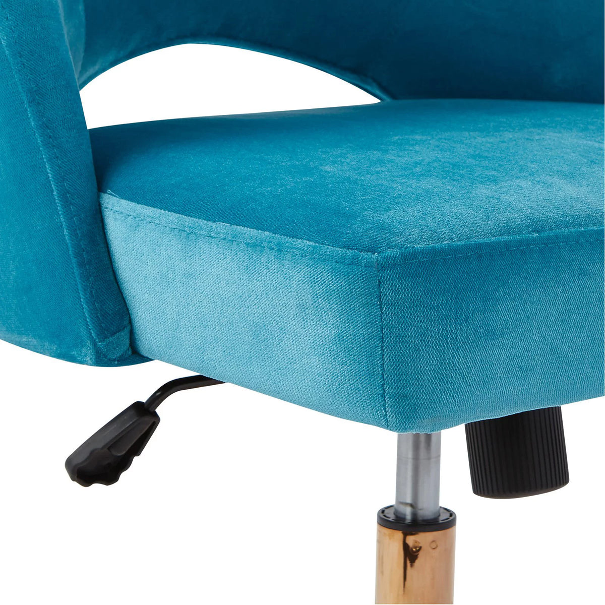Lavender Fabric Office Chair with Rose Gold Base Z9982