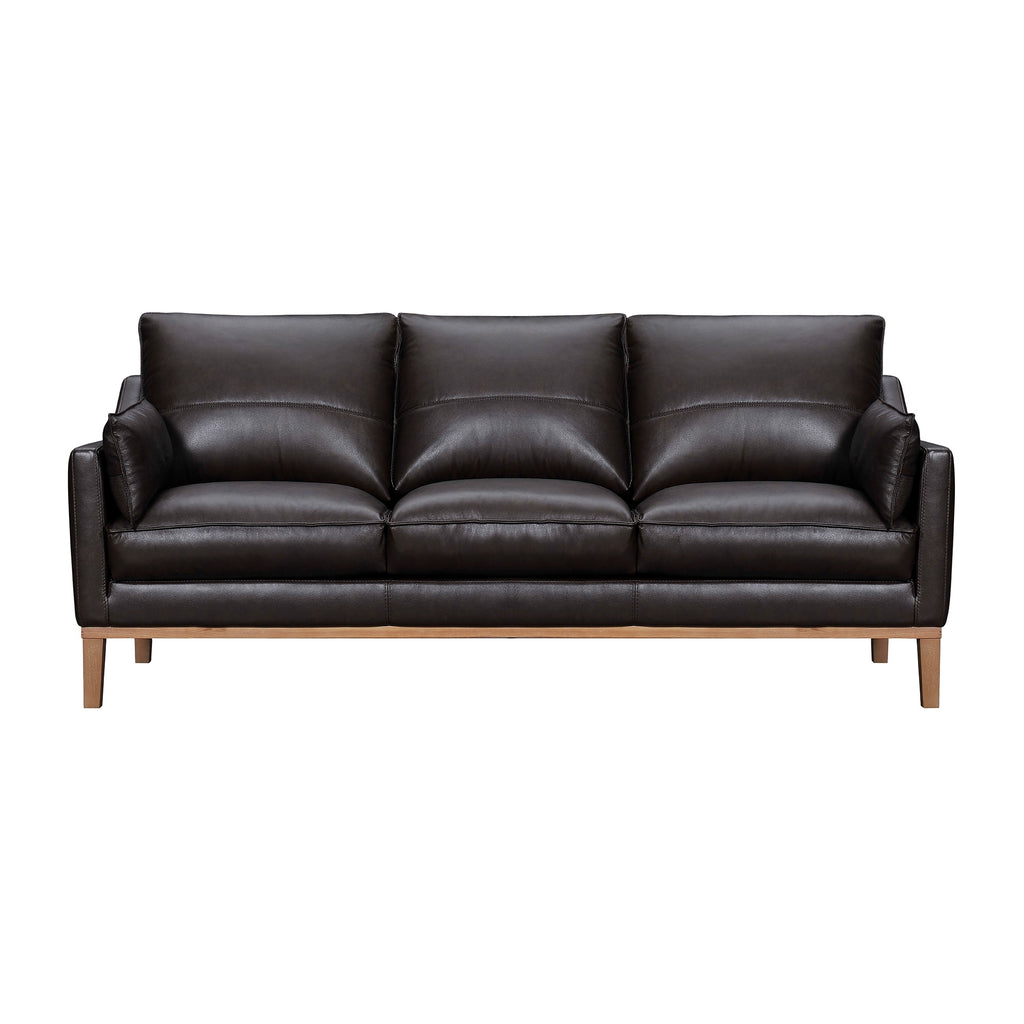 Dark Brown Leather Sofa O608874