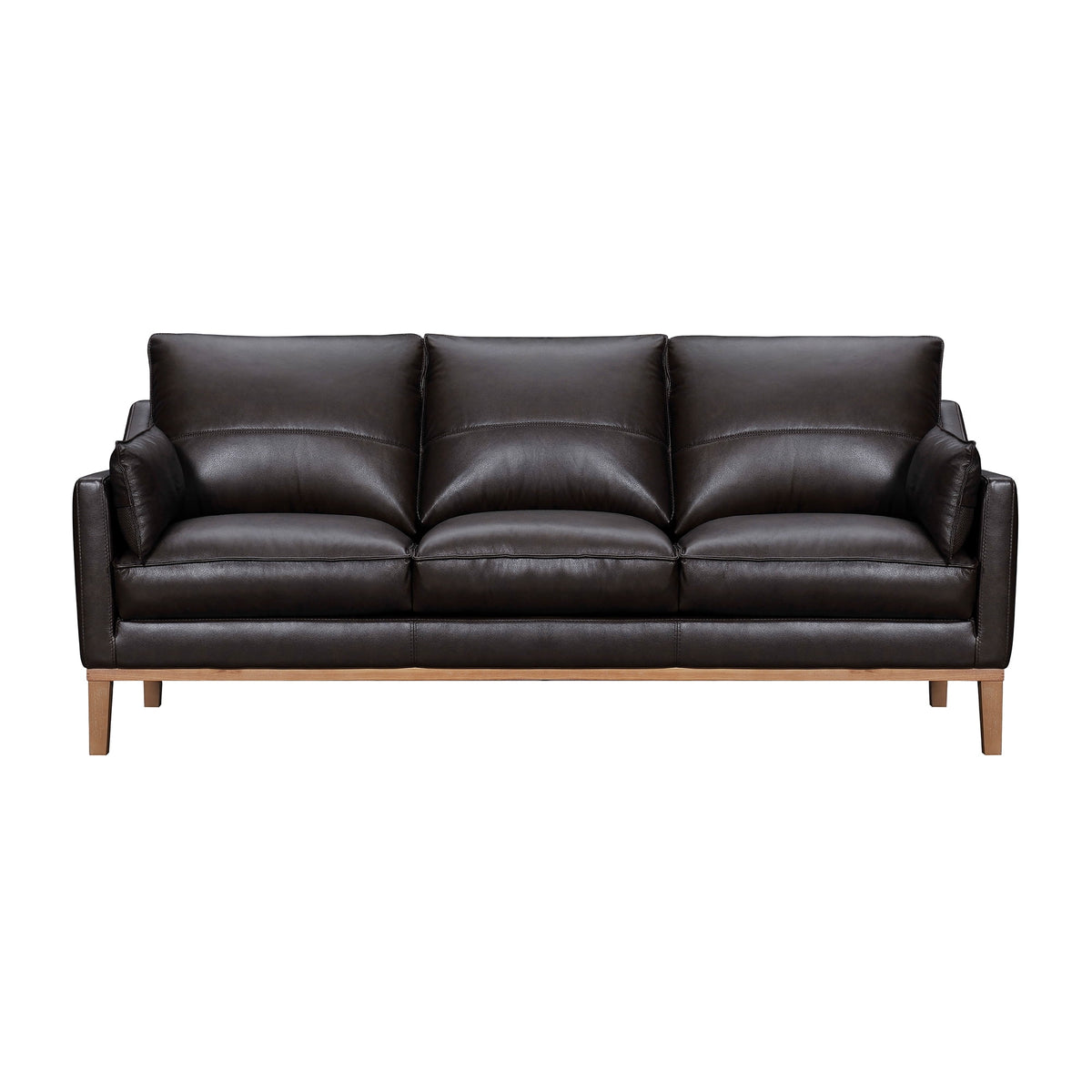 Dark Brown Leather Sofa O608874