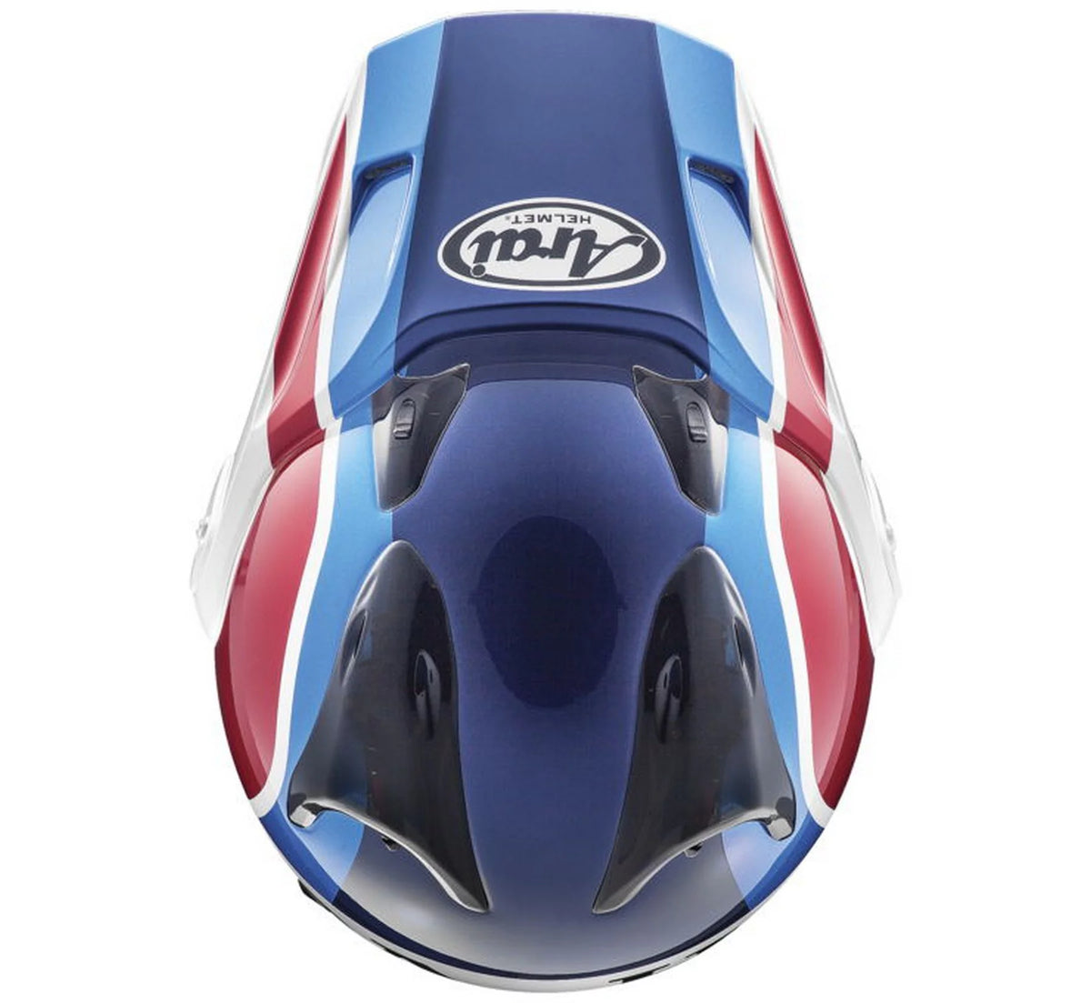 Dual Sport Motorcycle Helmet Red/White/Blue XS C8875