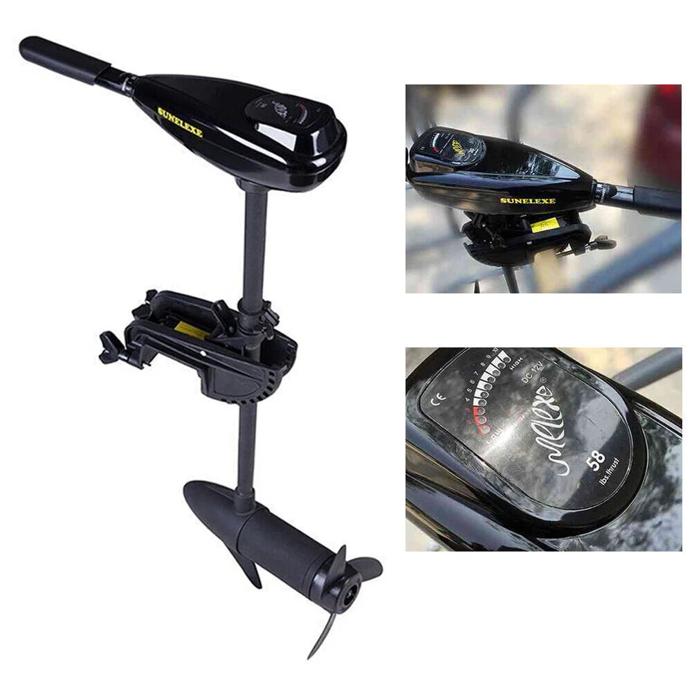 12V Electric Outboard Motor Trolling Engine 58LBS G9507