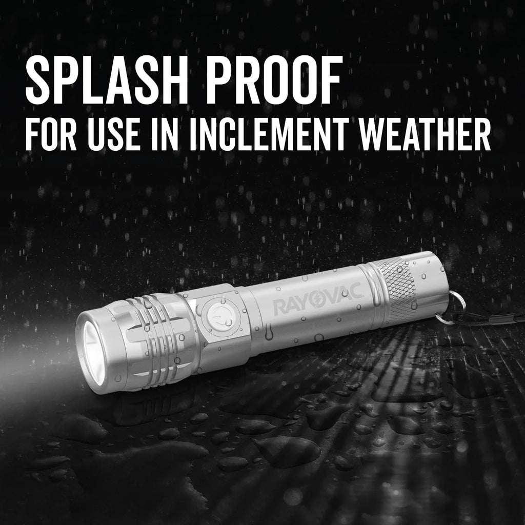 Metal Rechargeable LED Flashlight 300 Lumens W77186