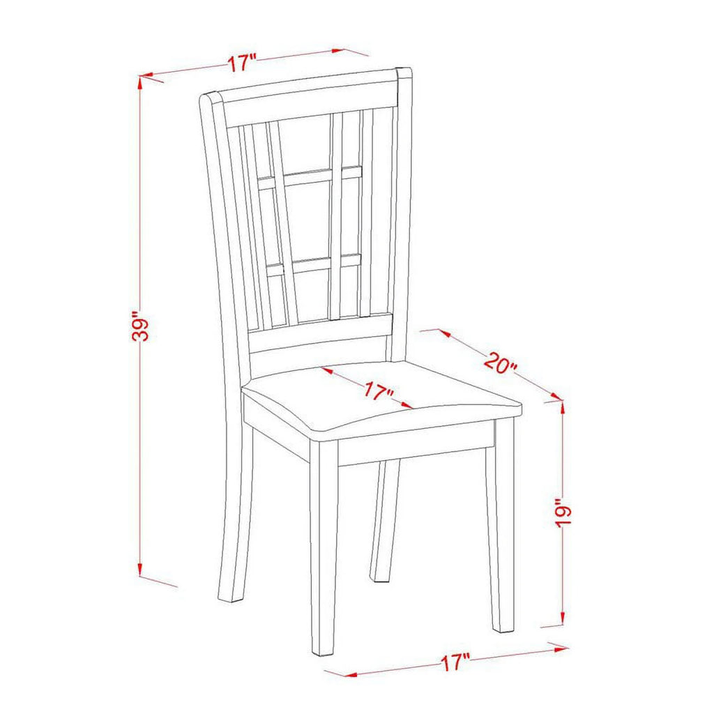 9-piece Wood Dining Table and Chair Set in Black M82424