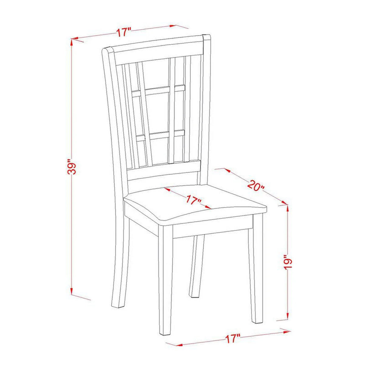 9-piece Wood Dining Table and Chair Set in Black M82424