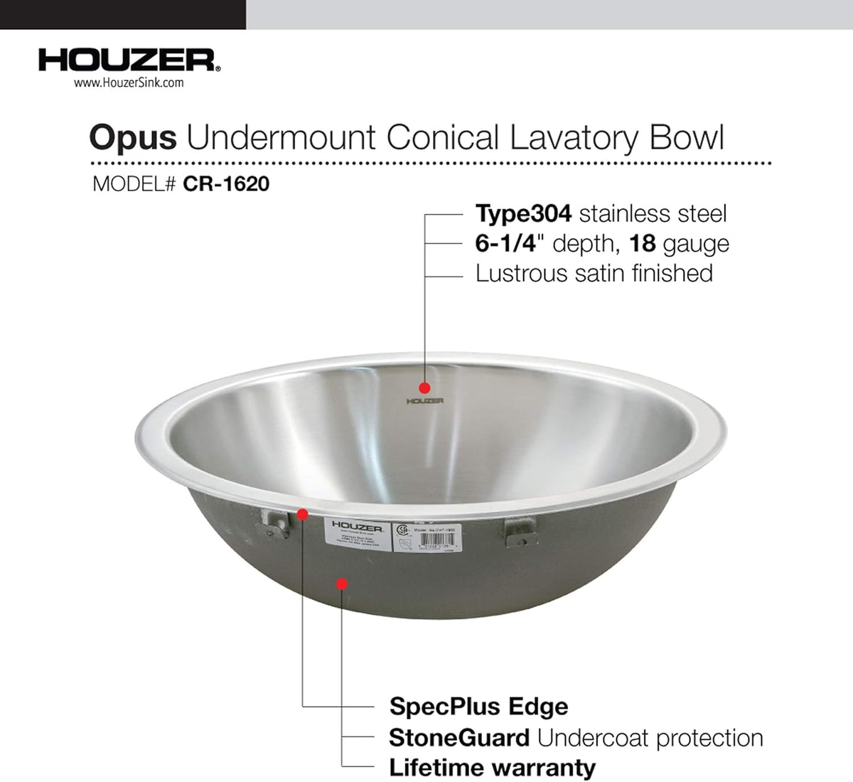 Undermount Stainless Steel Lavatory Sink K402930