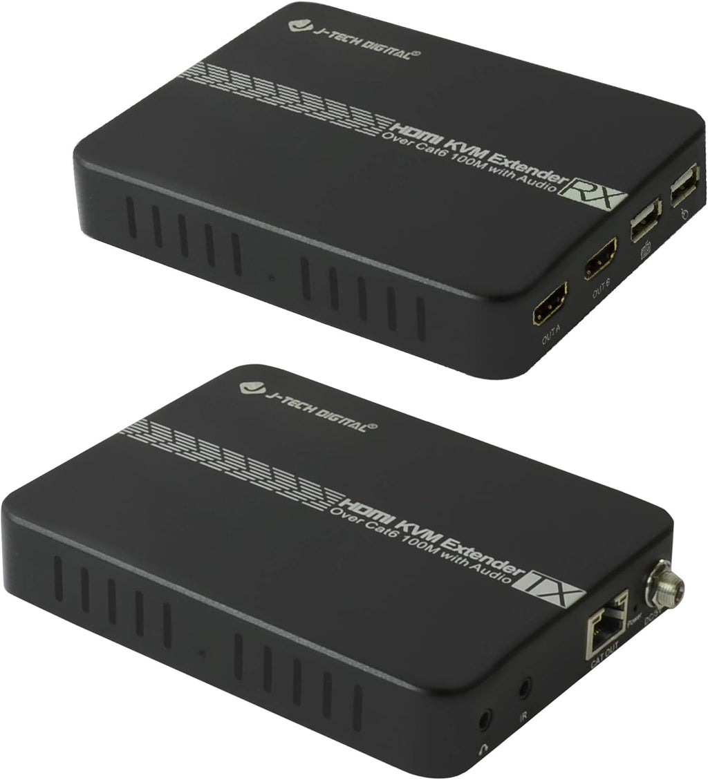 4K USB KVM HDMI Extender Over Cat6/6a/7 Ethernet up to 328 FT J4839