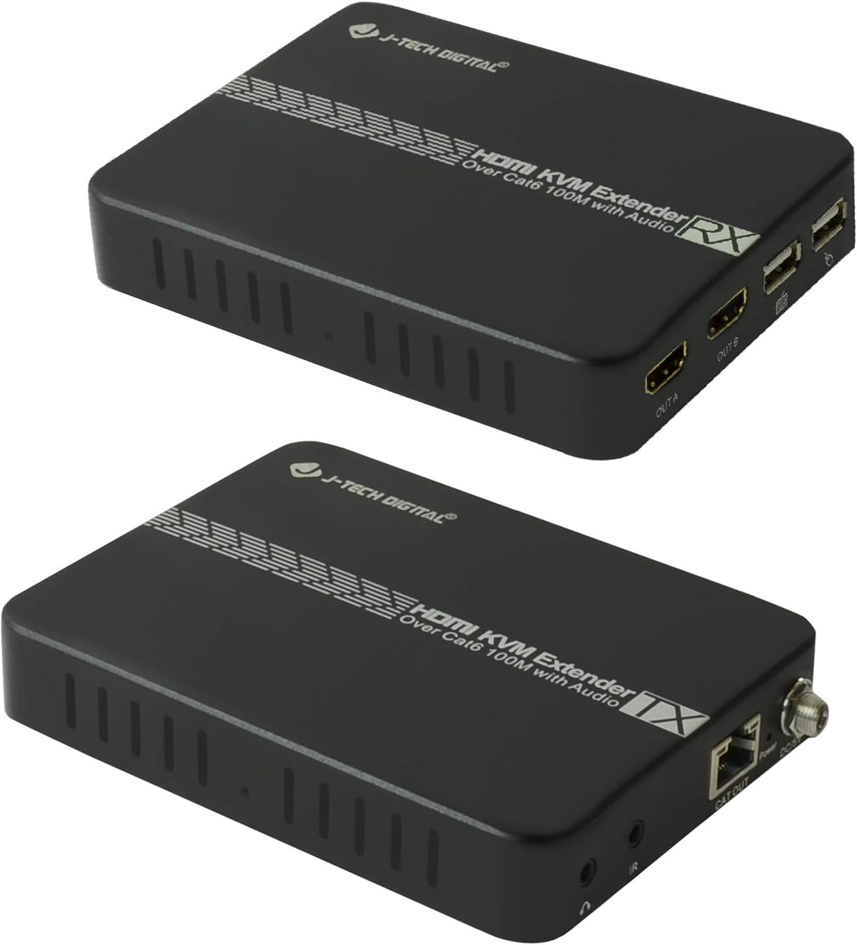 4K USB KVM HDMI Extender Over Cat6/6a/7 Ethernet up to 328 FT J4839