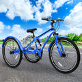 Adult Mountain Tricycle, 7 Speed Three Wheel Bike, 24/26/27.5 inch, 420 lbs H499691