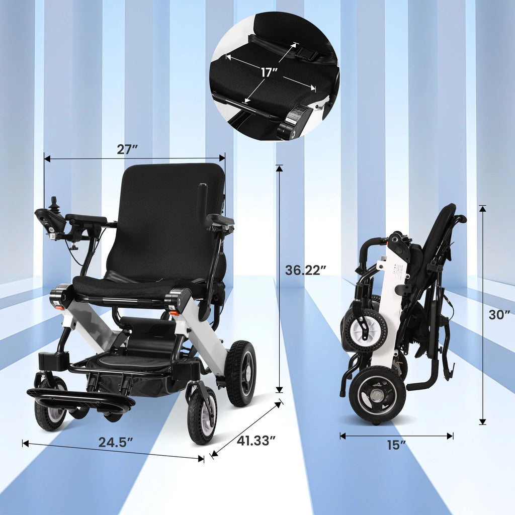 Lightweight Folding Electric Wheelchair H256