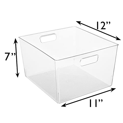 Clear Plastic Storage Bins 2 Pack N756881