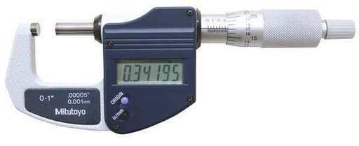 Mic, 0 to 1/0 to 25.4mm, Ratchet Stop, Case C473306