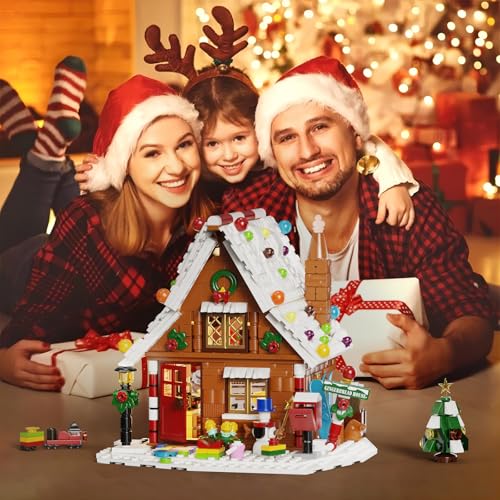 Gingerbread House Building Kit with LED Lights I4768
