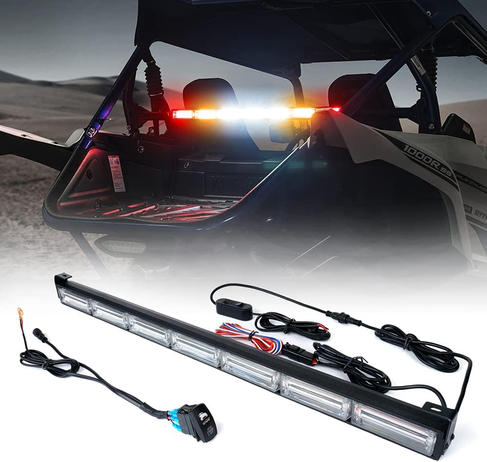 30 UTV Chase Strobe Flashing Light Bar with Brake Reverse Turn Signal Function Rear Safety Lightbar K64881