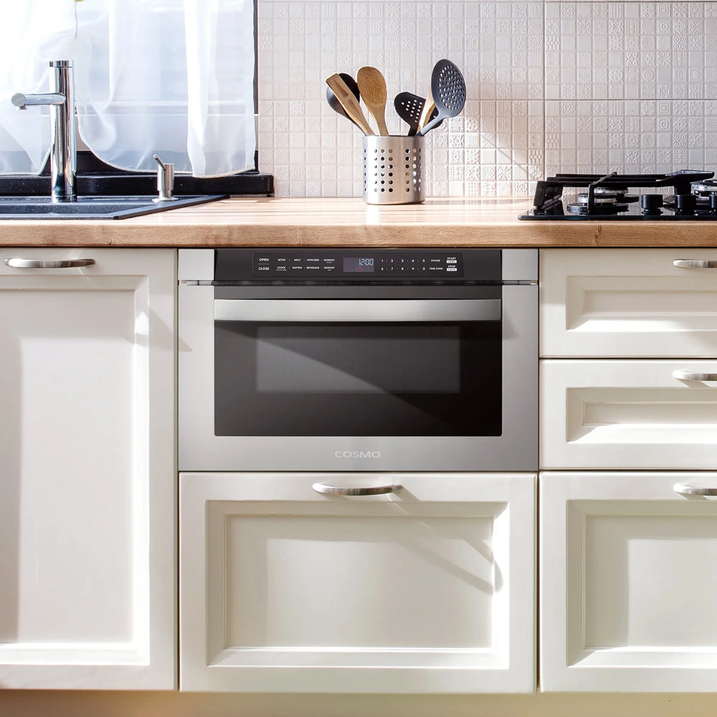 3 Piece Kitchen Appliance Package with Electric Cooktop Microwave Drawer Wall Oven L455342