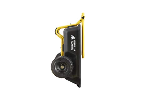 Black/Yellow Poly Dump Cart, 4 cu ft, 300 lb. Capacity S381206
