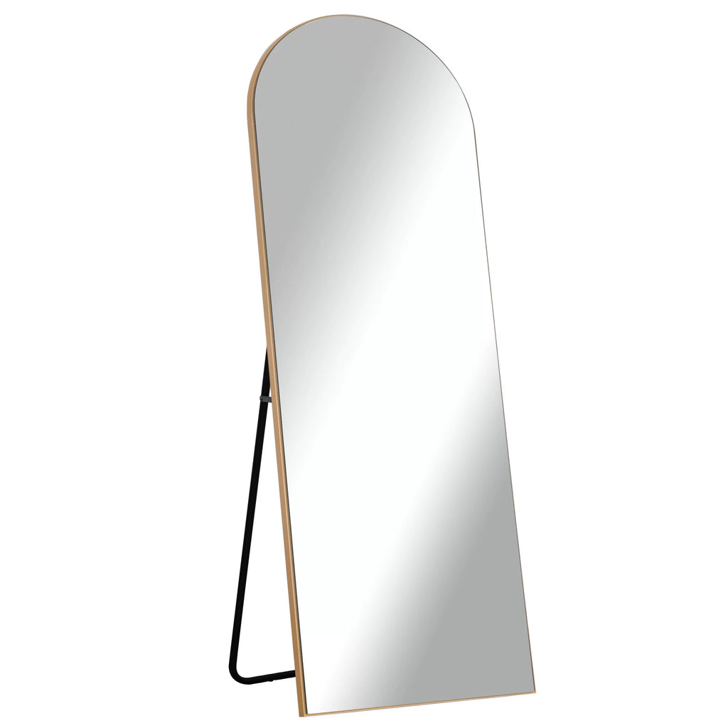 Gold Modern Floor Mirror H580946