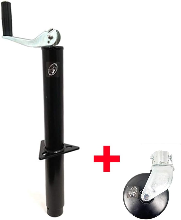 A-Frame Trailer Jack with Steel Caster Wheel Pack of 2 W9503