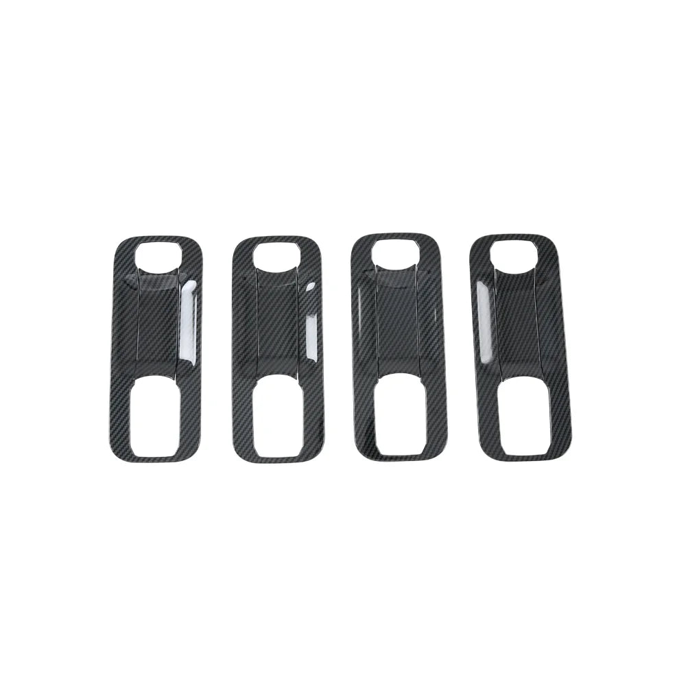 8 Pcs/Set ABS Imitate Carbon Fiber Handle Bowl Cover Door Lock Panel Frame For Ford F-150 Raptor 2015-2020 Car Exterior Decorative Sticker S534196
