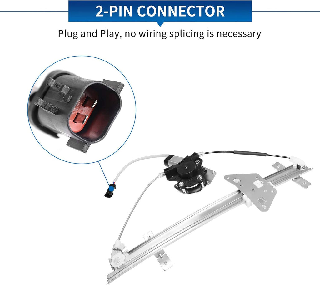Power Window Regulator with Motor for Rear Right Side, Pack of 2 S510