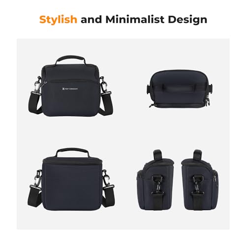Camera Sling Bag Crossbody Camera Case DSLR SLR Compact Shoulder Photography Bag Beige Y9327