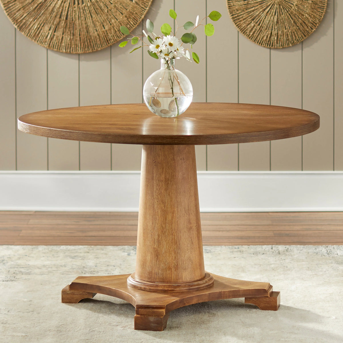 White Pedestal Table R4377