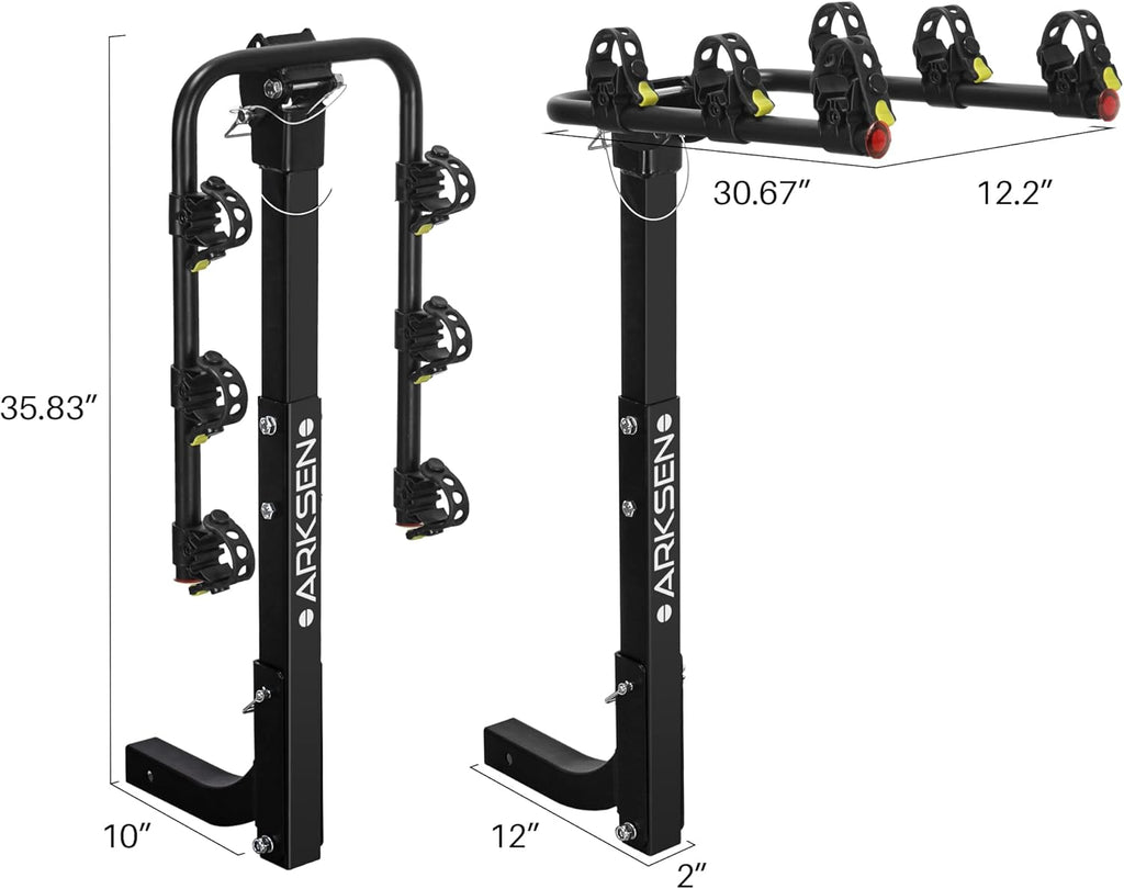3 Bike Hitch Mount Carrier with Tie Down Strap J871184