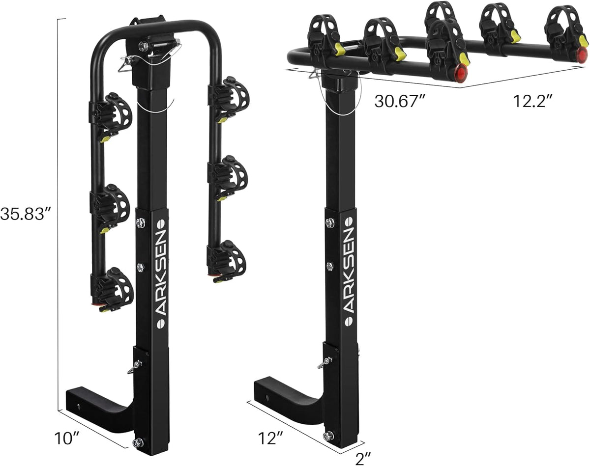 3 Bike Hitch Mount Carrier with Tie Down Strap J871184
