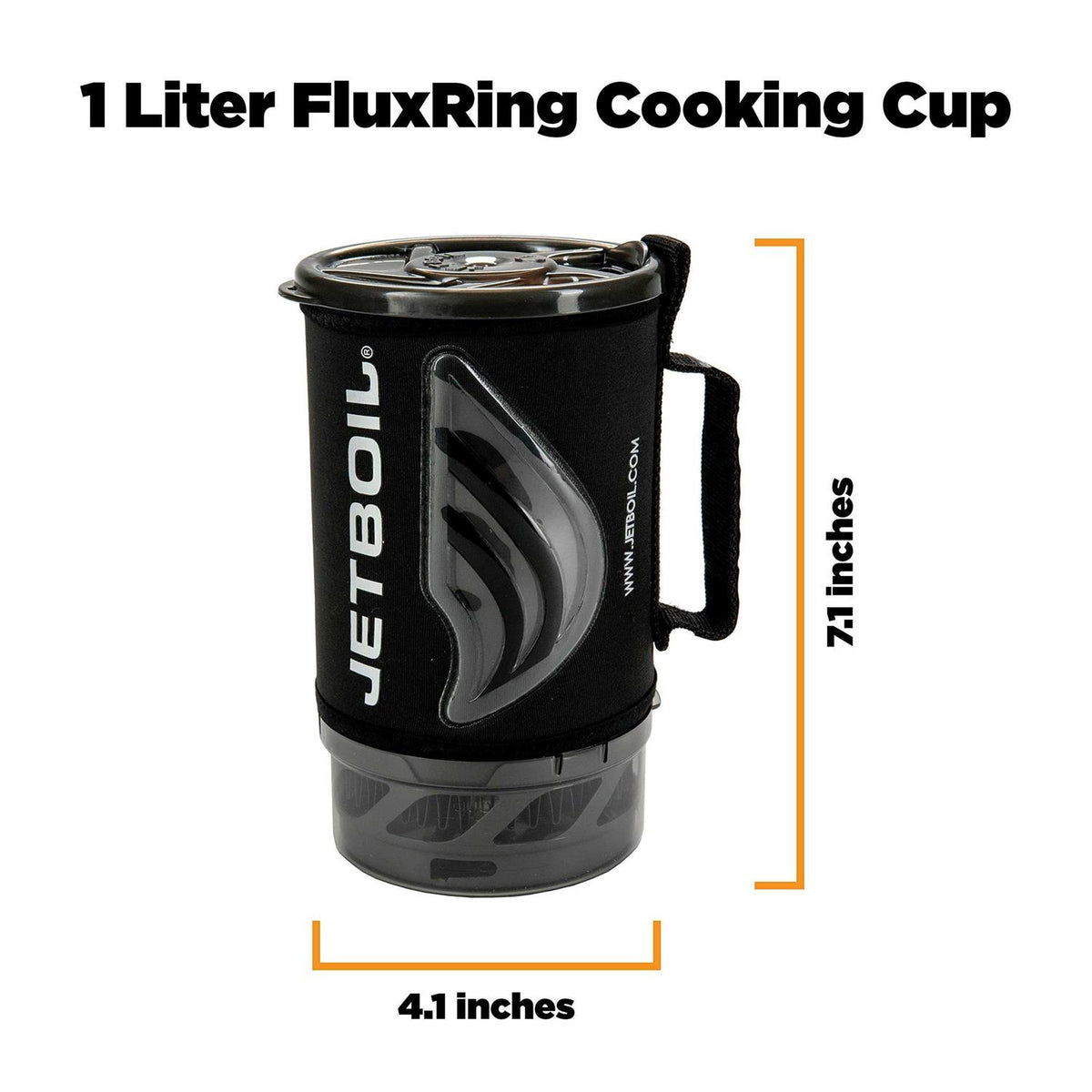 Jetboil Flash Java Kit Camping and Backpacking Stove Cooking System with Silicone French Press Coffee Maker W236