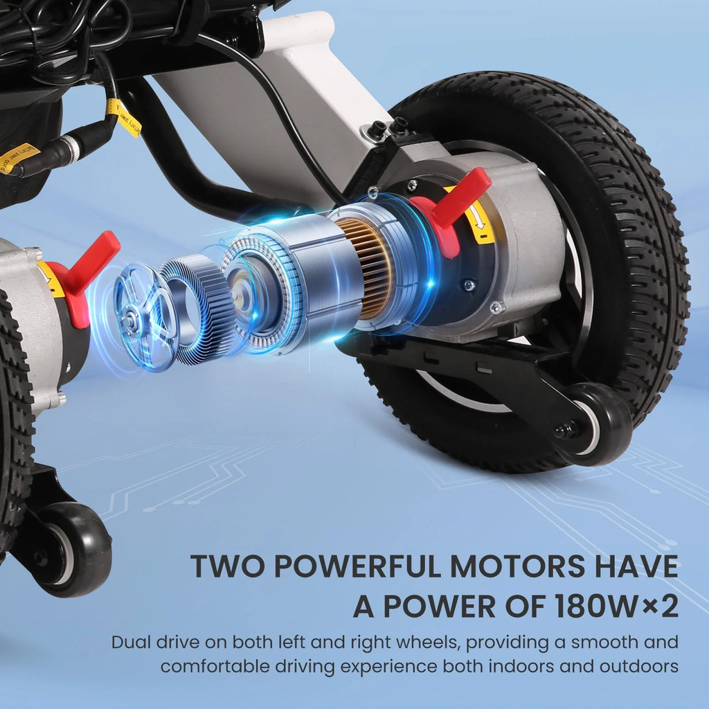 Lightweight Folding Electric Wheelchair H256