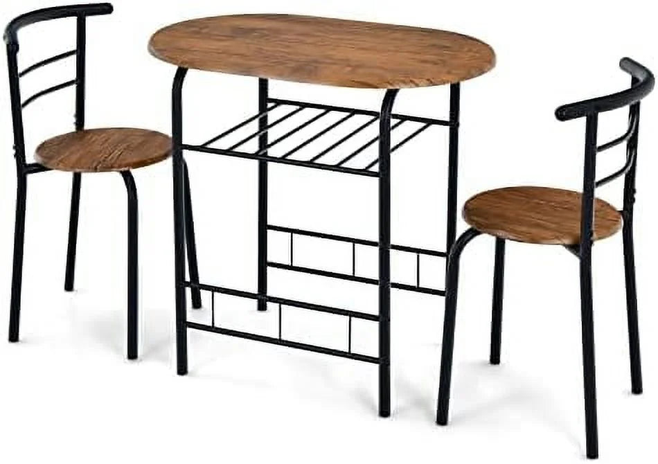 3 Piece Dining Set with Metal Frame R225