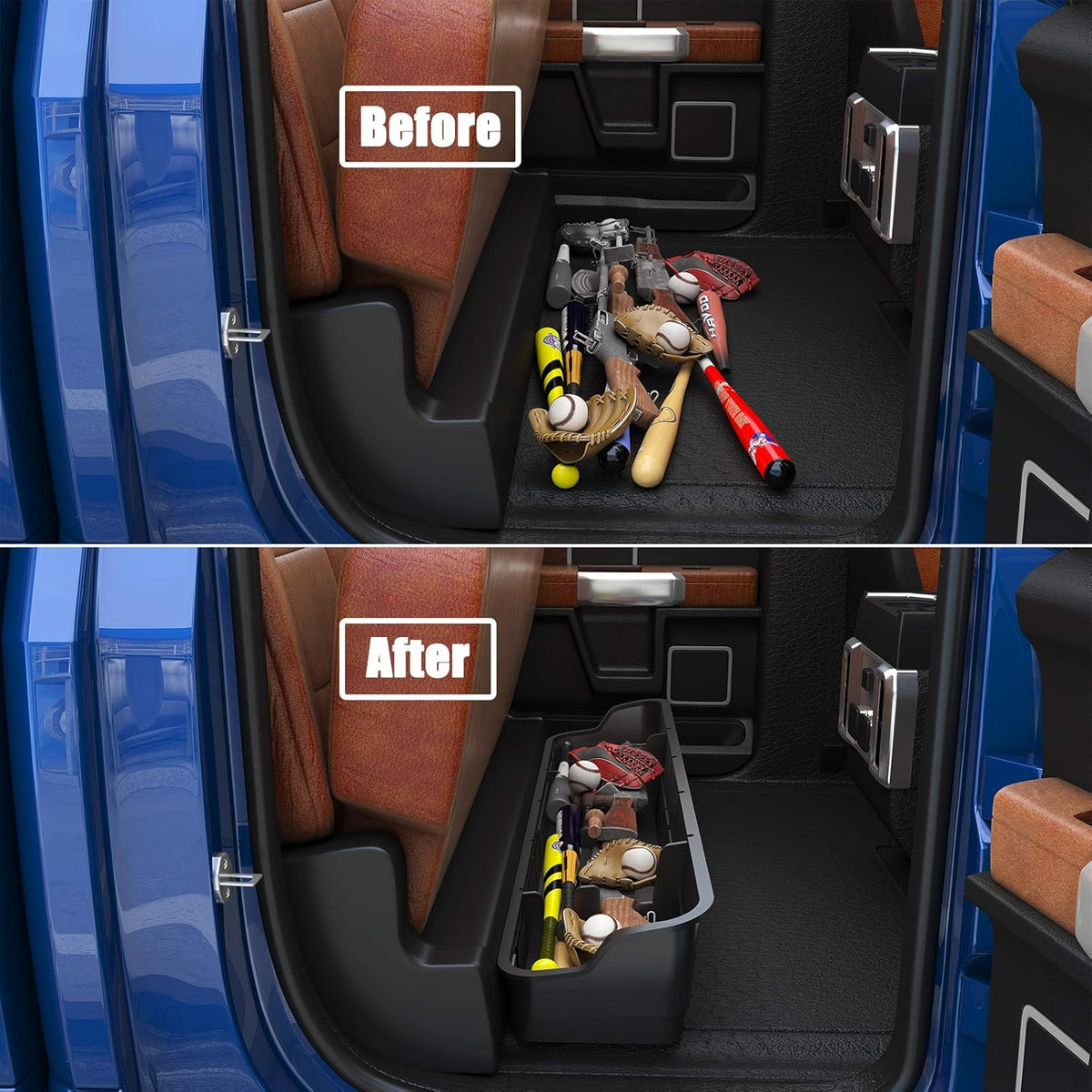 True Black Underseat Storage Box K393829